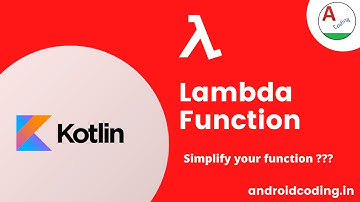 Kotlin : High-order functions and lambdas | Added Subtitles | android coding