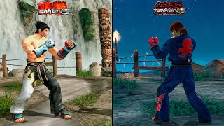 Tekken 5 vs Tekken DR Arenas Comparison | 2K 60FPS