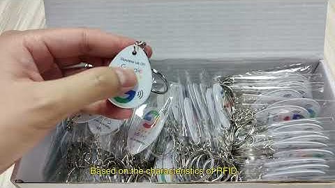 ✨ White NFC Epoxy Tag — Smart, Durable, and Ready to Go! ✨