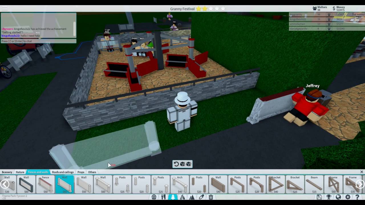 Roblox Theme Park Tycoon 2 Lets Play Ep 5 Cleaning The Trash