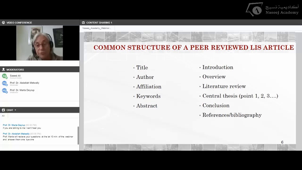 Naseej Academy Webinar WRITING FOR PUBLICATION May 14 2018