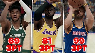 Hitting A 3 With the Best Player On Every NBA Team! | NBA 2K22