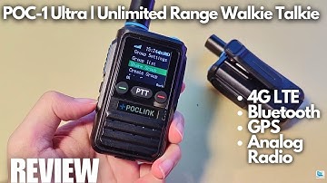 REVIEW: Poclink POC-1 Ultra | Unlimited Range Walkie Talkie? Global 4G LTE + Analog Radio + GPS!