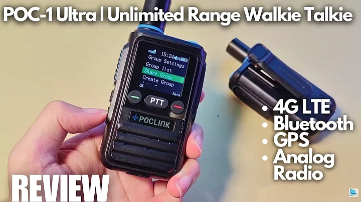 REVIEW: Poclink POC-1 Ultra | Unlimited Range Walkie Talkie? Global 4G LTE + Analog Radio + GPS!