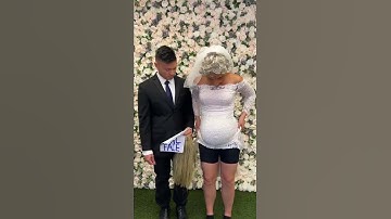 Bride reveals her face for the first time!  #Shorts