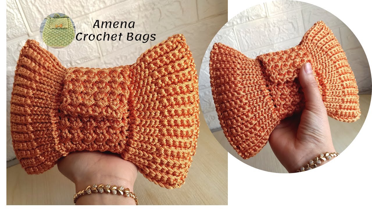 Вязаная сумка-бабочка для счастливых случаев