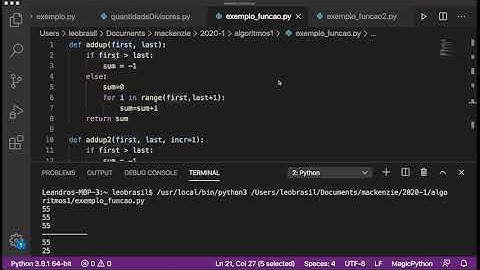Algoritmos e Programação - Aula de Funções - Passagem de parâmetros e escopo de variáveis - Python