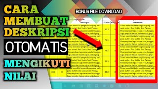 Cara Membuat Deskripsi Otomatis Mengikuti Nilai