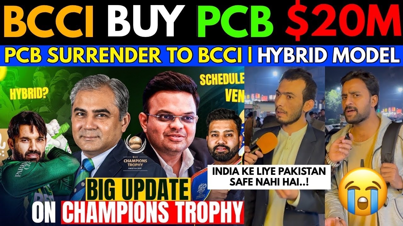 BCCI Buy PCB for $20M😭| No Champions Trophy in Pakistan | Pakistani Public Reaction