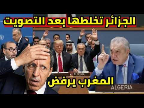 الجزائر تفاجئ امريكا و تسقط الوزير المغربي انتصار تاريخي امام 193 دولة