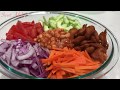 MY DELICIOUS PROTEIN OACKED VEGETABLE SALAD | VEGAN FRIENDLY