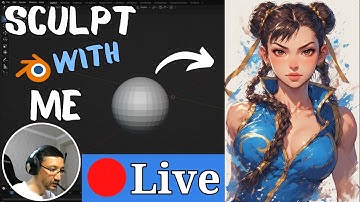 Character Sculpting in Blender 4.5 - Chun-Li Portrait