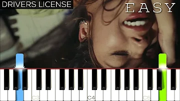 Olivia Rodrigo - drivers license | EASY Piano Tutorial