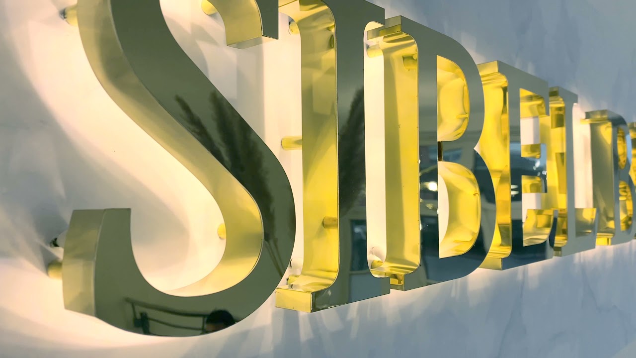 3D Buchstaben I Gold I Sibel Beauty - EK DESIGN