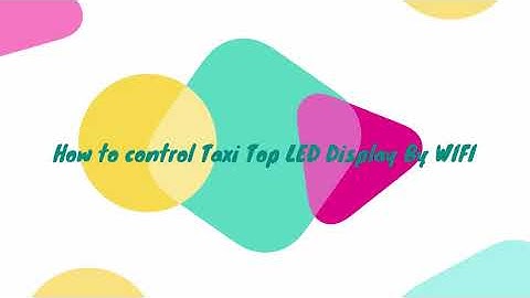 How to Set Up Taxi LED Display with Colorlight Software