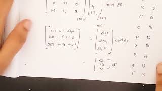 Hill cipher technique Cryptography | Anna University