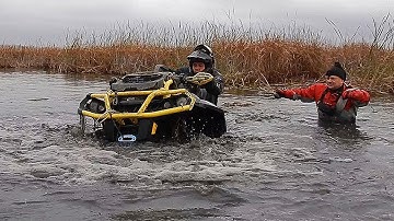Самый глубокий брод для квадроциклов BRP RENEGADE и XMR 1000 !
