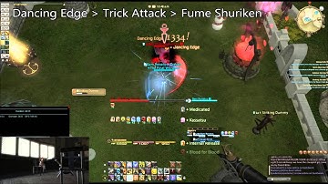 FFXIV 2.5 - Best Ninja DPS opener (1058 DPS Spike)