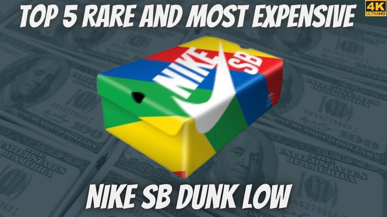 Top 5 Most Expensive Nike SB Dunk Low’s In The World