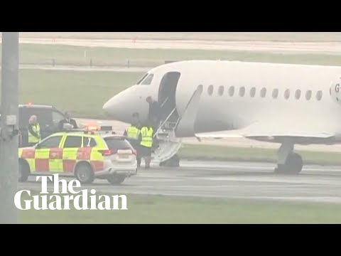 Prince William, Prince Andrew, the Earl and Countess of Wessex arrive in Aberdeen