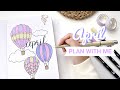  plan with me  april 2021 bullet journal setup