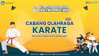 Cabang Olahraga Karate O2SN SMA/SMK 2025 - 18 November 2025