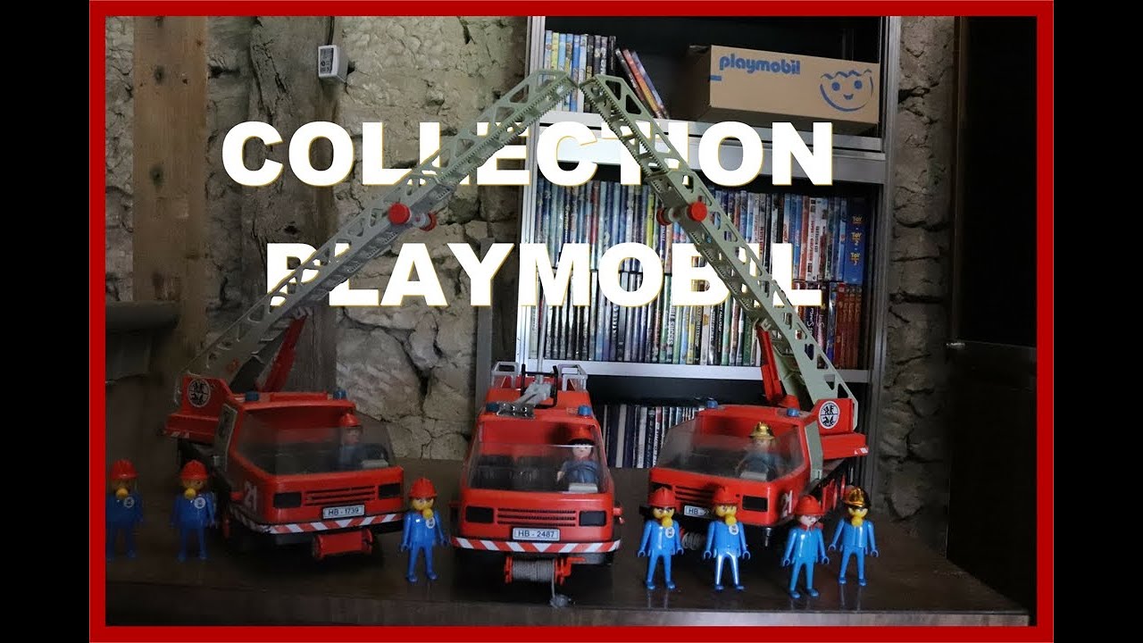 JE VOUS MONTRE NOTRE COLLECTION DE PLAYMOBIL POMPIER 1981