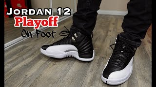 Jordan 12 Playoff Review and On Foot