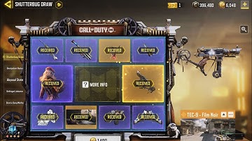 BUYING FULL DRAW SHUTTERBUG *NEW* LEGENDARY TEC-9 FILM NOIR | SCYLLA | CODM