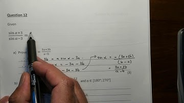 G11 Nov 2018 exam P2 Q12 Trigonometry