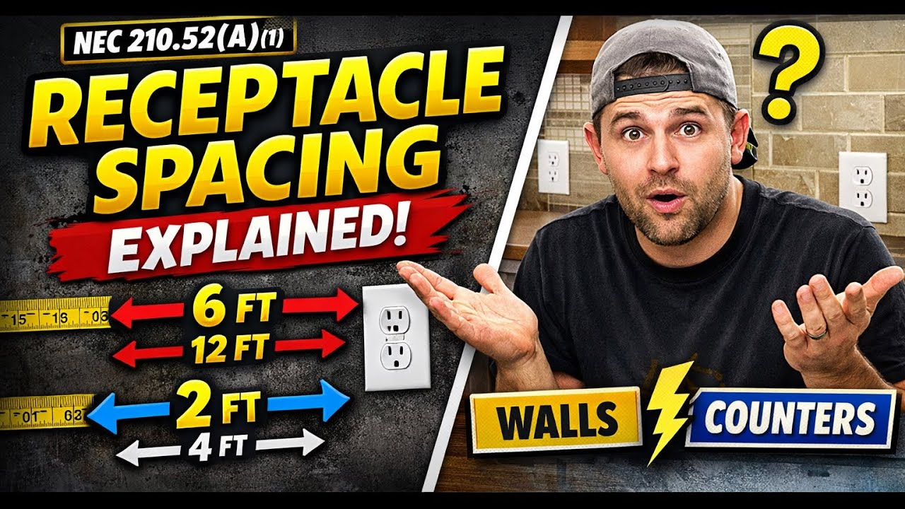 Receptacle Spacing Explained – NEC 210.52(A)(1)