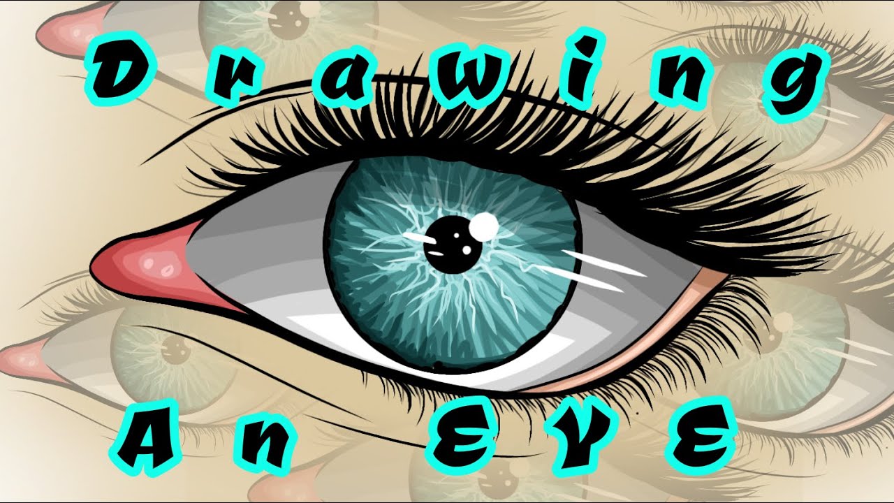 how to draw a cartoon\realistic eye in ibis paint x | speedpaint - YouTube