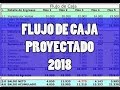 FLUJO DE CAJA PROYECTADO CASH FLOW 2018