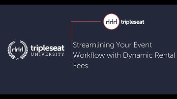 Streamlining Your Event Workflow with Dynamic Rental Fees (Level 2) - TSU