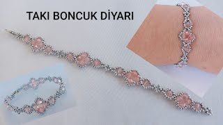 Kolay  ve Şık Kristal Bileklik Yapımı / Easy and Stylish Crystal Bracelet Making / DİY