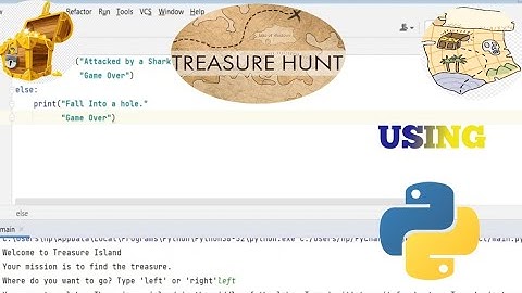 Treasure Hunt Game Using PYTHON #python