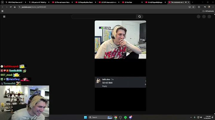 xQc Reacts to YouTube Shorts of Himself