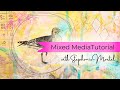 Mixed media painting tutorial lovely