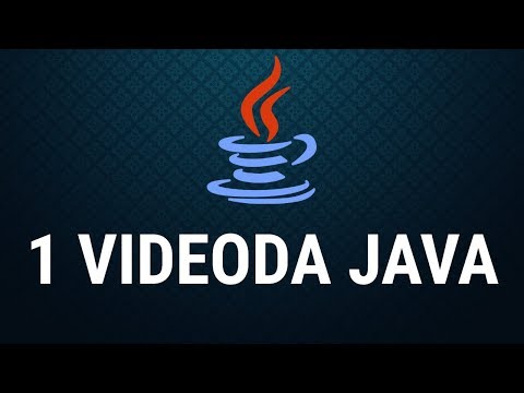 1 VIDEODA JAVA [ Java Programlama Dersleri ]