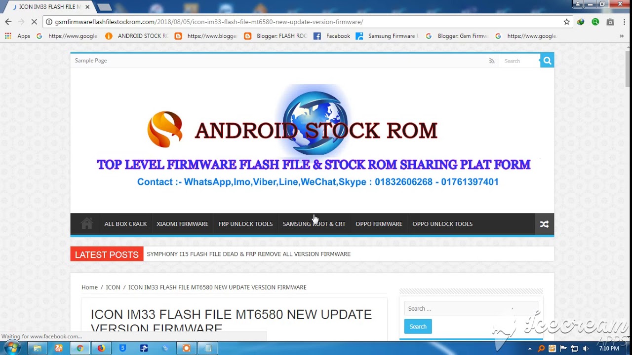 ICON IM33 FLASH FILE MT6580 NEW UPDATE VERSION FIRMWARE