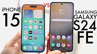 Samsung Galaxy S24 FE Vs iPhone 15! (Comparison) (Review)