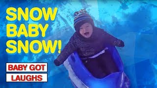 Babies Playing In The Snow | Happy Holidays From Baby Got Laughs!