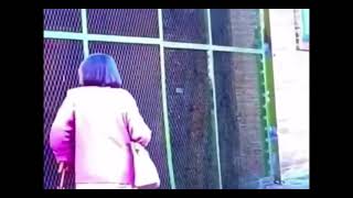 Man walks through wall