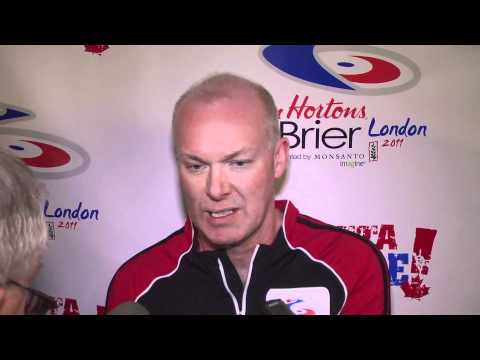 2011 Tim Hortons Brier - Draw 5 Media Scrum