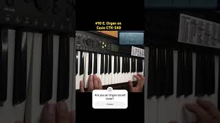 Electric Organ On Casio Ctx-240