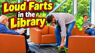 LOUD FARTS in a QUIET LIBRARY!!! 🤫💨 Funny Fart Prank! 📢💩