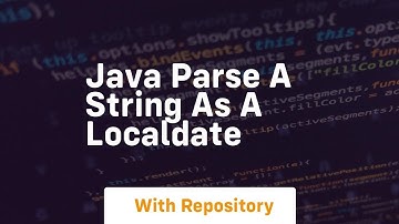 Java parse a string as a localdate