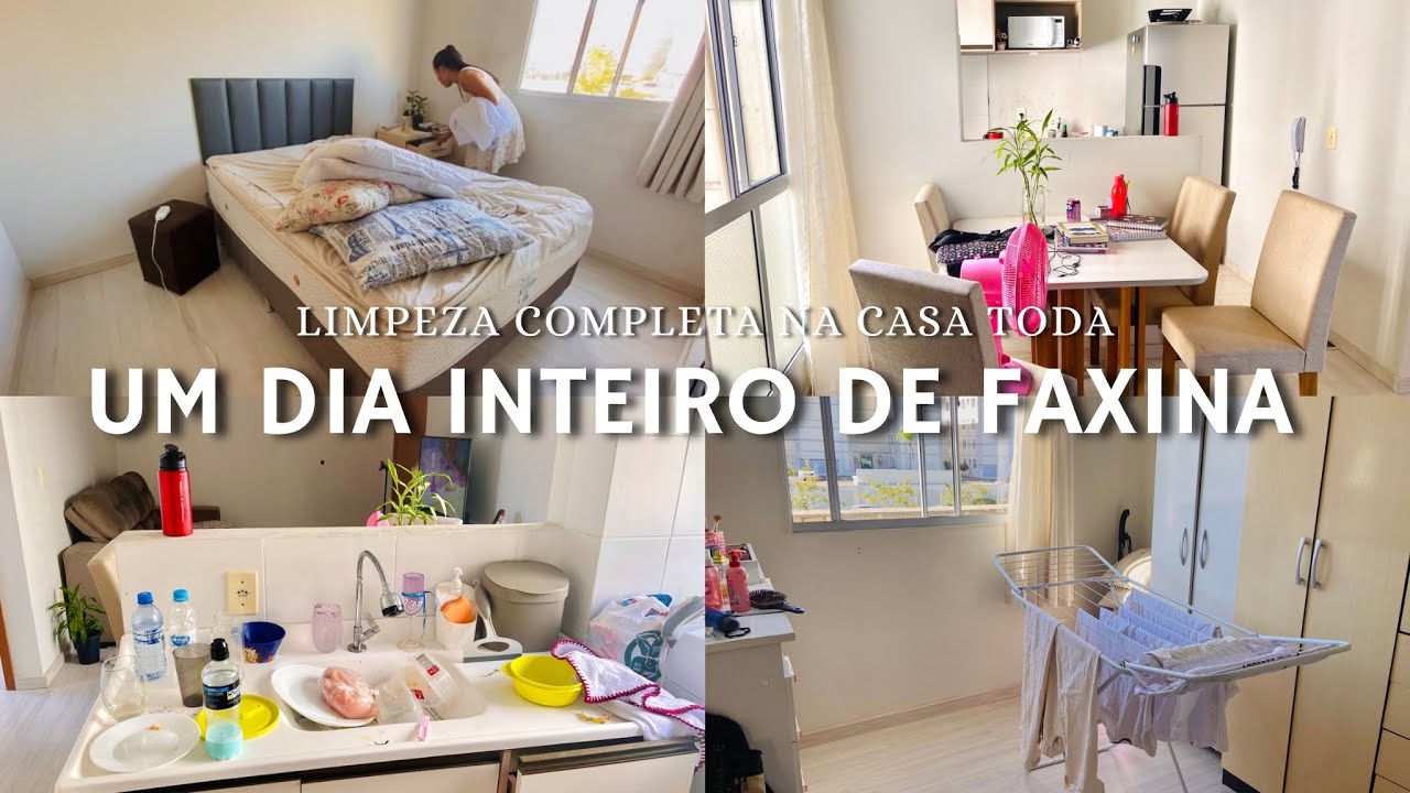 FAXINA COMPLETA NA CASA TODA | TUDO LIMPINHO E ORGANIZADO PARA COMEÇAR A SEMANA | +4 DIAS SEM LIMPAR