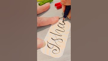 Tag Isha and mention your name #calligraphy #shorts