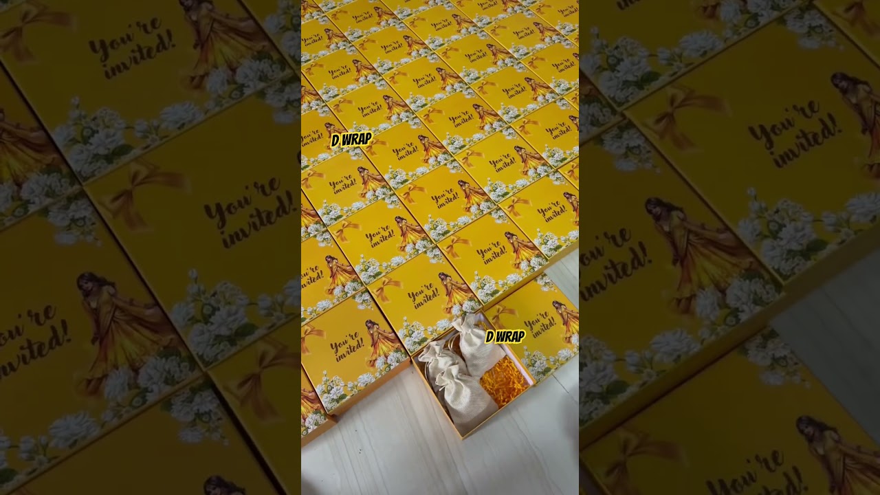 Half Saree invite hampers! 